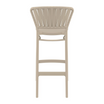 Portofino Bar Stool 75 - Taupe - Back Image