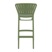 Portofino Bar Stool 75 - Olive Green - BackImage