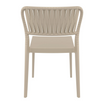 Portofino Stacking Side Chair - Taupe - Back Image