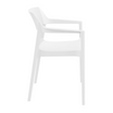 Tulum Stacking Armchair - White - Side Image