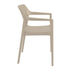 Tulum Stacking Armchair - Taupe - Side Image