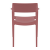 Tulum Stacking Armchair - Marsala - Back Image