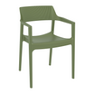 Tulum Stacking Armchair - Olive Green - Front Image
