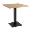 Omega Complete Square Restaurant Dining Table - Oak With Boston Sleek Base