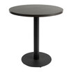 Omega Complete Round Restaurant Dining Table - Wenge With Boston Sleek Base