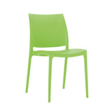 Maya Side Chair- Plastic - Stackable - Green