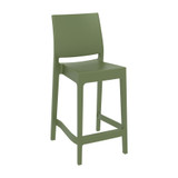 Maya 65 Bar Stool_olive green poly pro bar stool