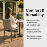 Holt Side Chair in an outdoor patio or bistro setting – Comfort & Versatility