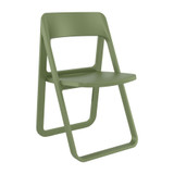 Dream Folding Chair - olive green_commercial poly folding chair