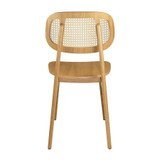 Relish_Marcelo Side Chair - Natural Oak - Natural Cane Back_back view_restaurant dining chair