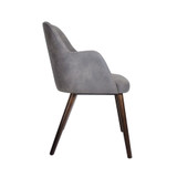 Aztec Armchair - Steel Grey Vintage Elegance_side view