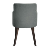 Logan Armchair - Nordic Mid Grey_upholstered restaurant chair_hotel chair_comfortable dining chair_back view