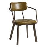 Auzet Arm Chair - Old Anvil on a white background