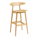 carcher bar stool - natural oak_commercial oak barstool
