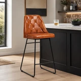 Harland Bar Stool - Leather in a contemporary home bar or kitchen environment