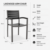 Likewood Arm Chair - Black