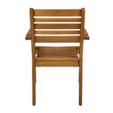 MORE_Prisma Armchair - Robinia Wood_Outdoor wooden armchair_strong outdoor wooden chair_outdoor commercial wooden chair_outdoor wooden pub chair_back view