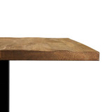 Rustic Solid Oak Atique Table Top_Square_Commercial Table Top_Bars_Restaurants_Pubs_Contract Rustic Oak Table Tops_Edge