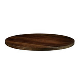 Solid Ash_Dark Walnut Table Top_Round_For Pubs_Bars_Restaurants_Hotels_Contract Ash Table Top