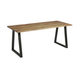HARDWICK 'A' DINING TABLE - BLACK - RUSTIC ANTIQUE_180cm x 75cm