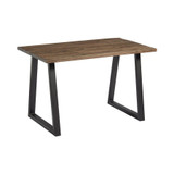 HARDWICK 'A' DINING TABLE - BLACK - SMOKED OAK_120cm x 70cm