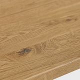 Warrington Coffee Table - Rustic Antique – macro close-up of solid oak tabletop