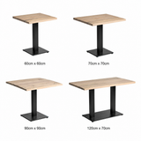 Windsor Dining Table - Extra White in 4 sizes: 60cm x 60cm, 70cm x 70cm, 90cm x 90cm, 120cm x 70cm