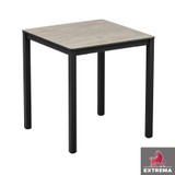 Extrema_Cement Taextured_ Commercial Laminate Dining Table_Square_Pubs_Bars_Restaurants Commercial Laminate Dining Table