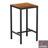 Commercial Bar Height Table_Poseur Table_Copper Textured
