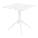 Outdoor Resin Commercial Table_White