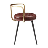 aulenti cocktail low stool- claret red leather_sdie view aulenti cocktail low stool- claret red leather_sdie view