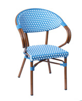 Panda arm chair_blue and white_angle