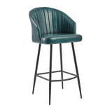 brooklyn bar stool leather_vintage blue