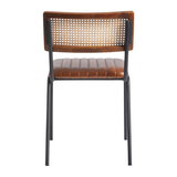 Savanna Side Chair - Genuine Leather_vintage bar_restaurant_cafe_chair_hotel chair_back view