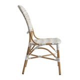 Brittany Side Chair_natural colour_wicker restaurant chair_french bistro chair_side view