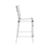 Chiavari Ice  Stacking Bar Stool 65_Clear Transparent_side view