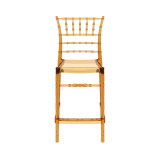 Chiavari Ice  Stacking Bar Stool 65_Amber Transparent
