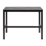 Extrema Black Marble 'Textured' - Black Mid Height Table_rectangle_front view