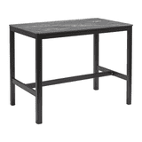 Extrema Black Marble 'Textured' - Black Mid Height Table_rectangle