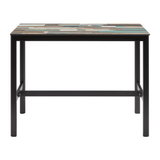 Extrema Driftwood - Black Mid Height Table_119x69cm