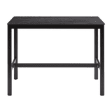Extrema Metallic Anthracite - Black Mid Height Table_rectangle_front vew