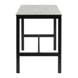 Extrema Mixed Terrazzo - Black Mid Height Table_square_front view