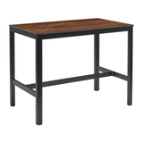 Extrema Vintage Copper 'Textured' - Black Mid Height Table_Rectangle
