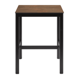 Extrema Vintage Copper 'Textured' - Black Mid Height Table_Square