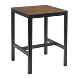 Extrema Vintage Copper 'Textured' - Black Mid Height Table_square_69x69cm