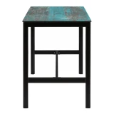 Extrema Vintage Teal 'Smooth' - Black Mid Height Table
