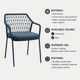 Klein Rope Armchair specifications and dimensions
