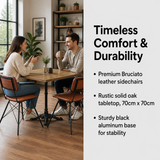 Duke Dining Set in a cozy indoor dining room scene – Timeless Comfort & Durability
