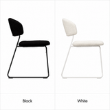 Teddy Stacking Side Chair in 2 colours: Black, White