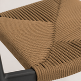 Atlantic Stacking Armchair – close-up of rope seat material